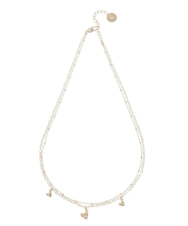 ハート2連ネックレス