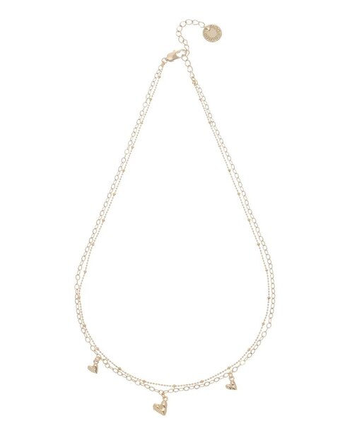 ハート2連ネックレス