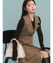 オフショルドレープ2WAYトップス