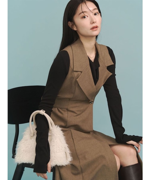 オフショルドレープ2WAYトップス