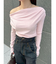 オフショルドレープ2WAYトップス