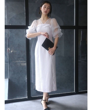 LADYアメリアジャガードIラインドレス