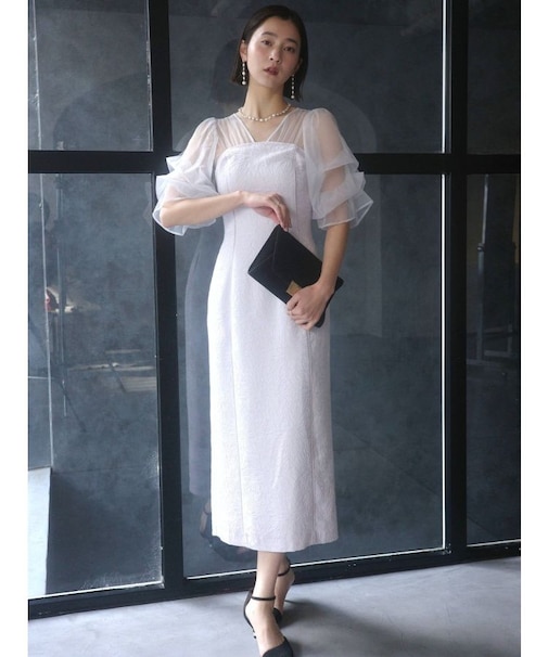 LADYアメリアジャガードIラインドレス