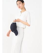 バイカラーサイドラインレースニットセットアップ