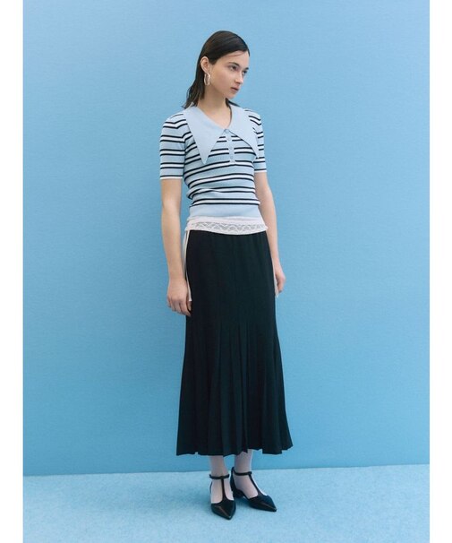 タックプリーツマーメイドスカート