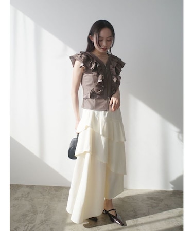 フレアティアードスカート