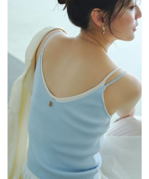 ボートネックニットタンク