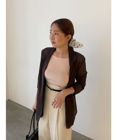 ボートネックニットタンク