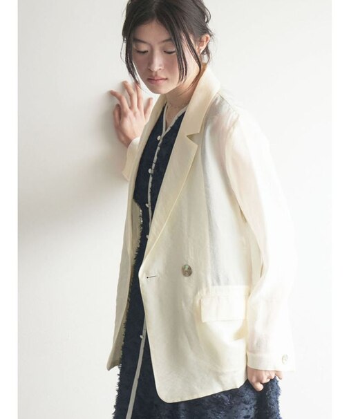 シェルボタンシアージャケット