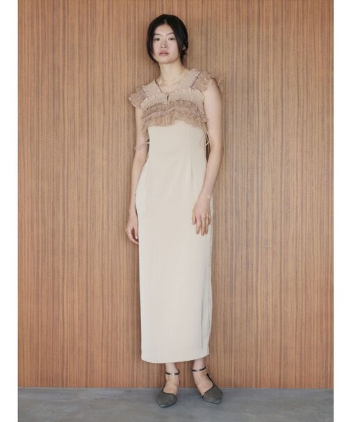 LADYミックステクスチャーボレロキャミワンピース