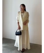 バックリボンフレアシアーワンピース