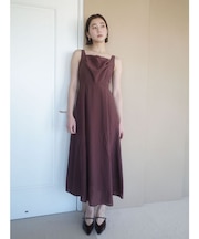 バックリボンフレアシアーワンピース