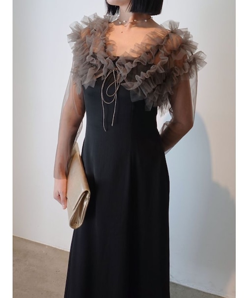 LADYチュールボレロキャミワンピース