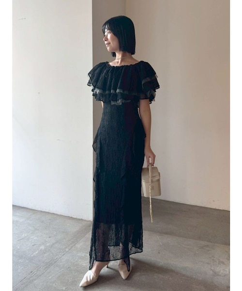 LADYレースフリルデザインボレロキャミワンピース｜ラグナムーンの通販
