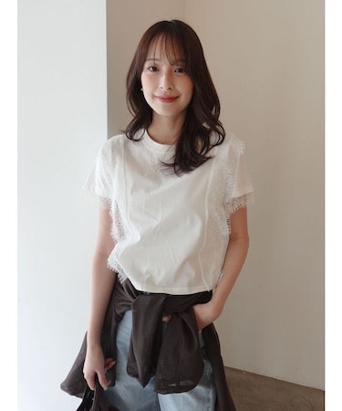 レースドッキングTシャツ