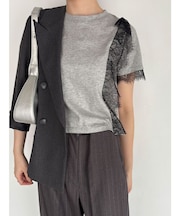 レースドッキングTシャツ