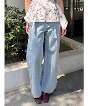 LMロゴセミワイドデニムパンツ