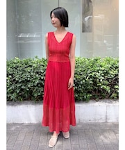 2WAYメッシュニットワンピース