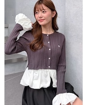 【POLO BCSコラボ】バルーンケーブルニットカーディガン