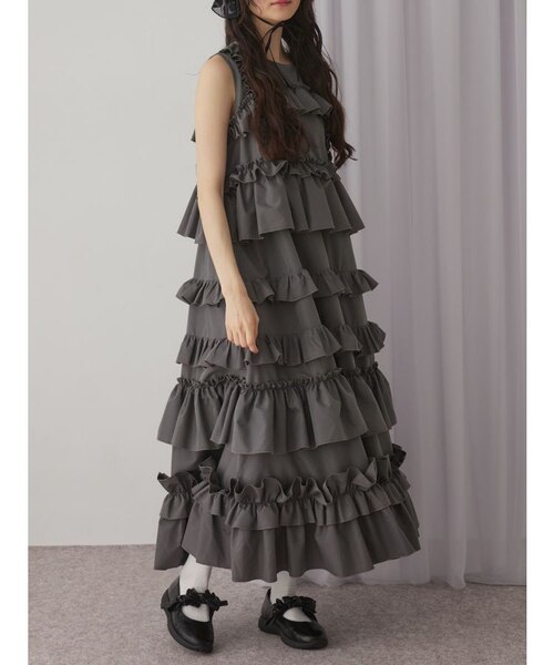 フリルティアードワンピース｜メリージェニーの通販｜&mall（アンド