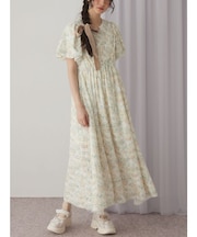 vintage flowerワンピース