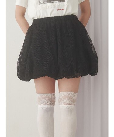 レースバルーンミニスカート