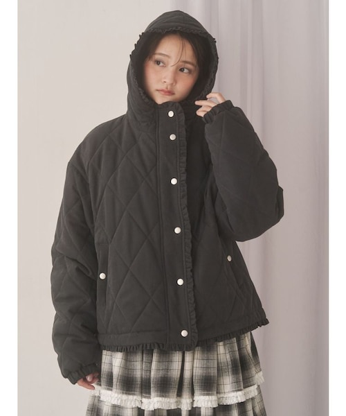 floralコンビフーディージャケット｜メリージェニーの通販｜&mall