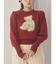 bear shaggy knit tops