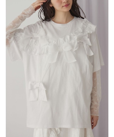 ribbon frill big tee