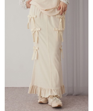 ribbon ribbonリブロングスカート