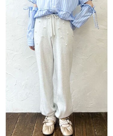 パールリブジョガーパンツ