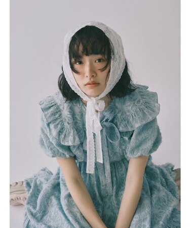 flowerジャガードつけ襟