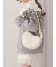 fluffy heart bag