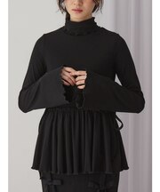 ギャザーペプラムカットtops