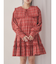 checkスクエアカラーミニワンピース