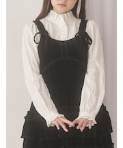 frill neckブラウス