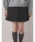 lulu dotプリーツミニスカート