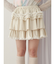 フリルベロアミニスカート