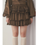 フリルベロアミニスカート
