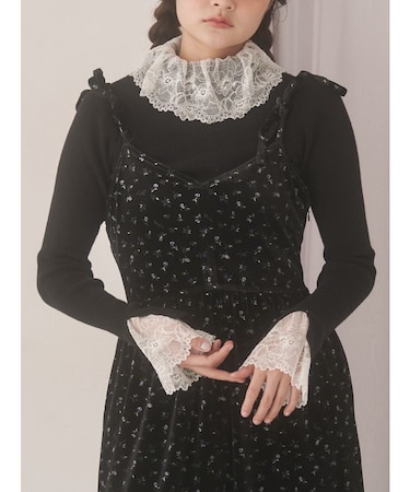 レースリブニット