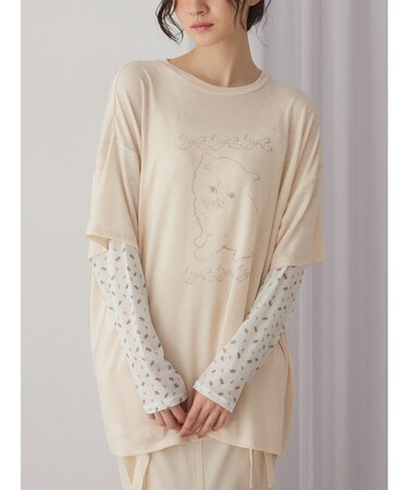 cat ribbonレイヤードロンT
