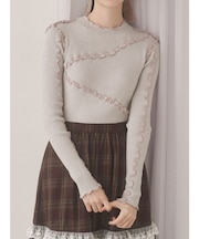 メロウリブニットtops