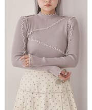 メロウリブニットtops