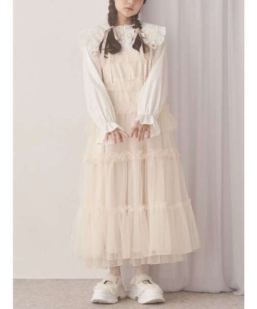 チュールドロストロングワンピース
