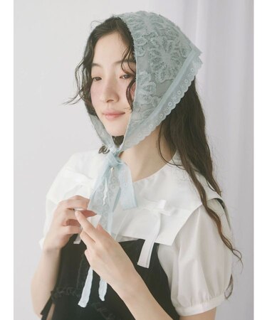 flowerジャガードヘッドドレス