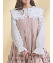 ribbonフリルカラーブラウス