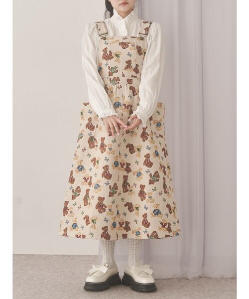merry jenny bear and bearジャガードジャンスカ bear and bearジャガードジャンスカ｜メリージェニーの通販｜&mall