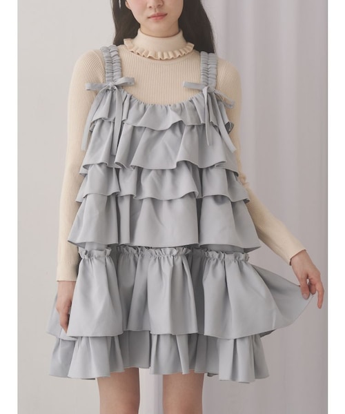 merry Jenny ホイップクリームミニワンピース ピンク メリージェニー