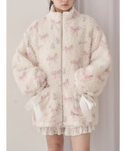 Fluffy Tulip Boa Blouson