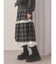 タックフリルミディスカート